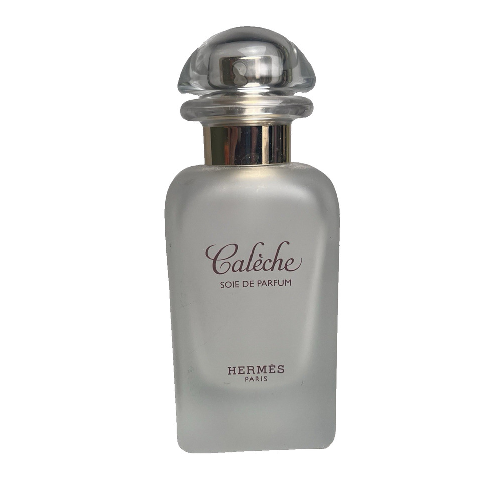 Vintage Caleche HERMES Paris EMPTY Perfume Bottle Frosted Glass Spray Bottle
